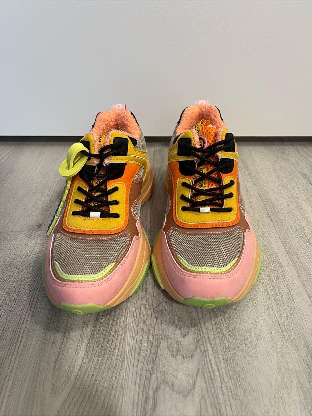 Kurt Geiger Multicolor Chunky Sneaker - Pink/Yellow/Orange